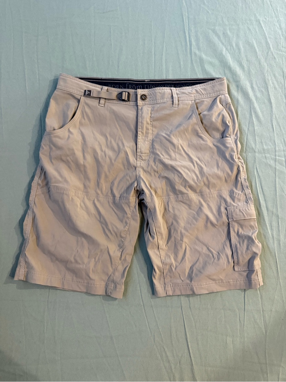 Men's Prana Outdoor Hiking Cargo Shorts Tan 36